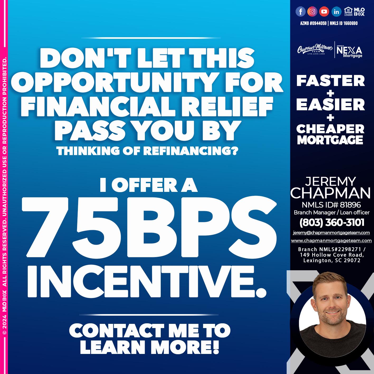 75 BP - Jeremy Chapman -Branch Loan Officer