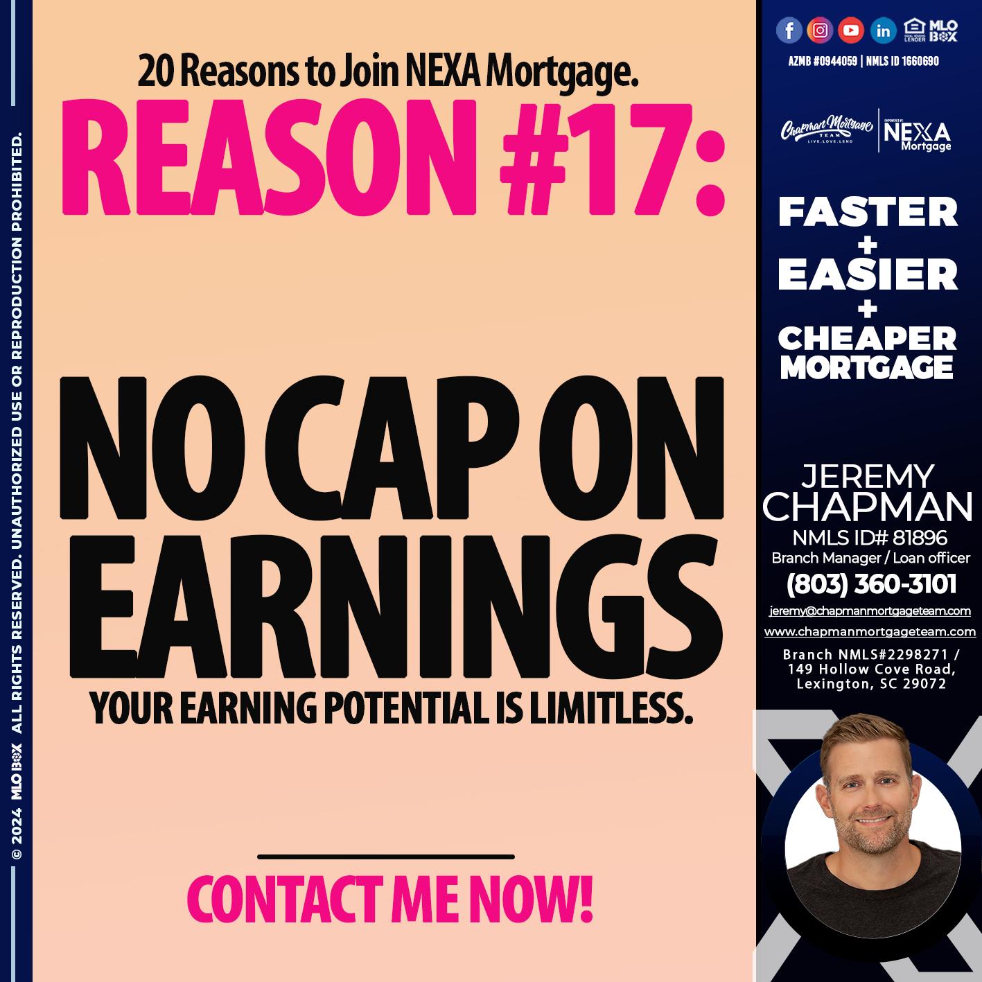 REASON 17 - Jeremy Chapman -Branch Loan Officer