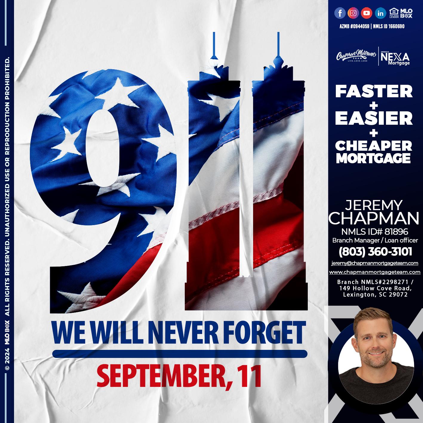 911 - Jeremy Chapman -Branch Loan Officer