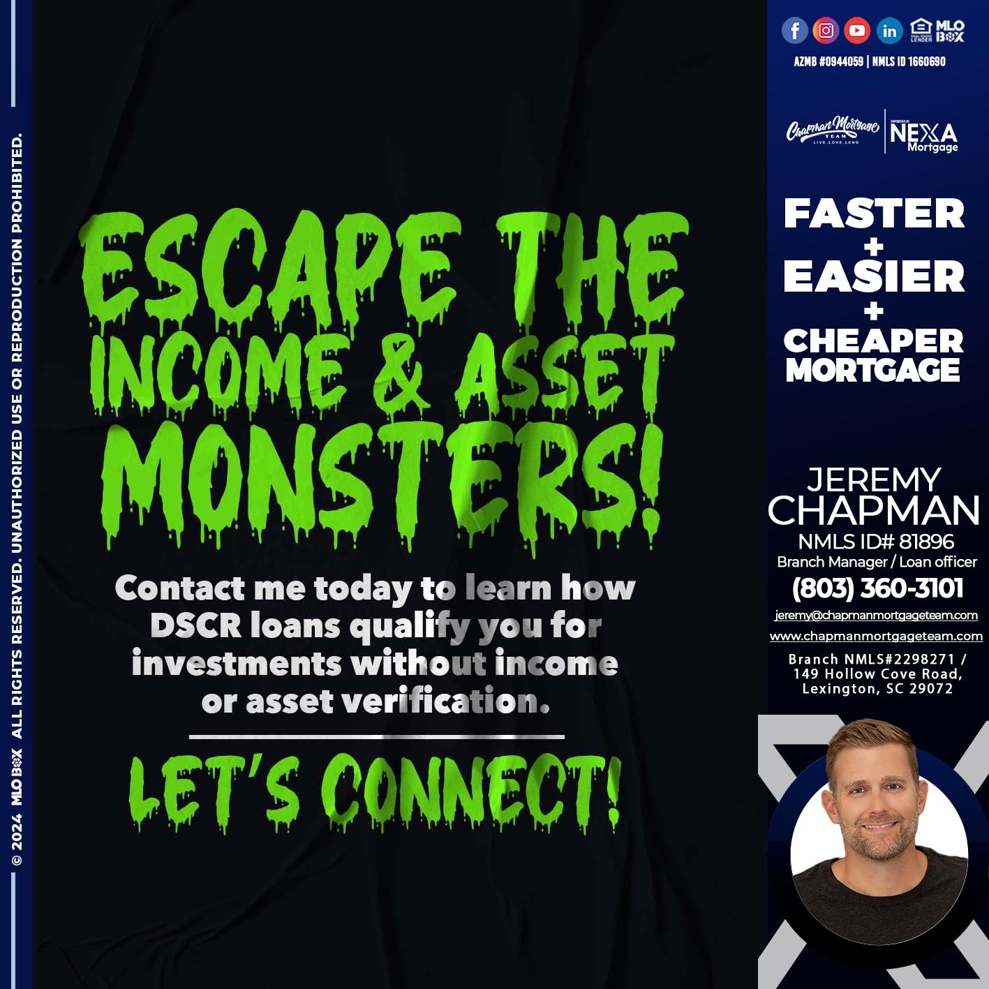 ESCAPE THE INCOME - Jeremy Chapman -Branch Loan Officer