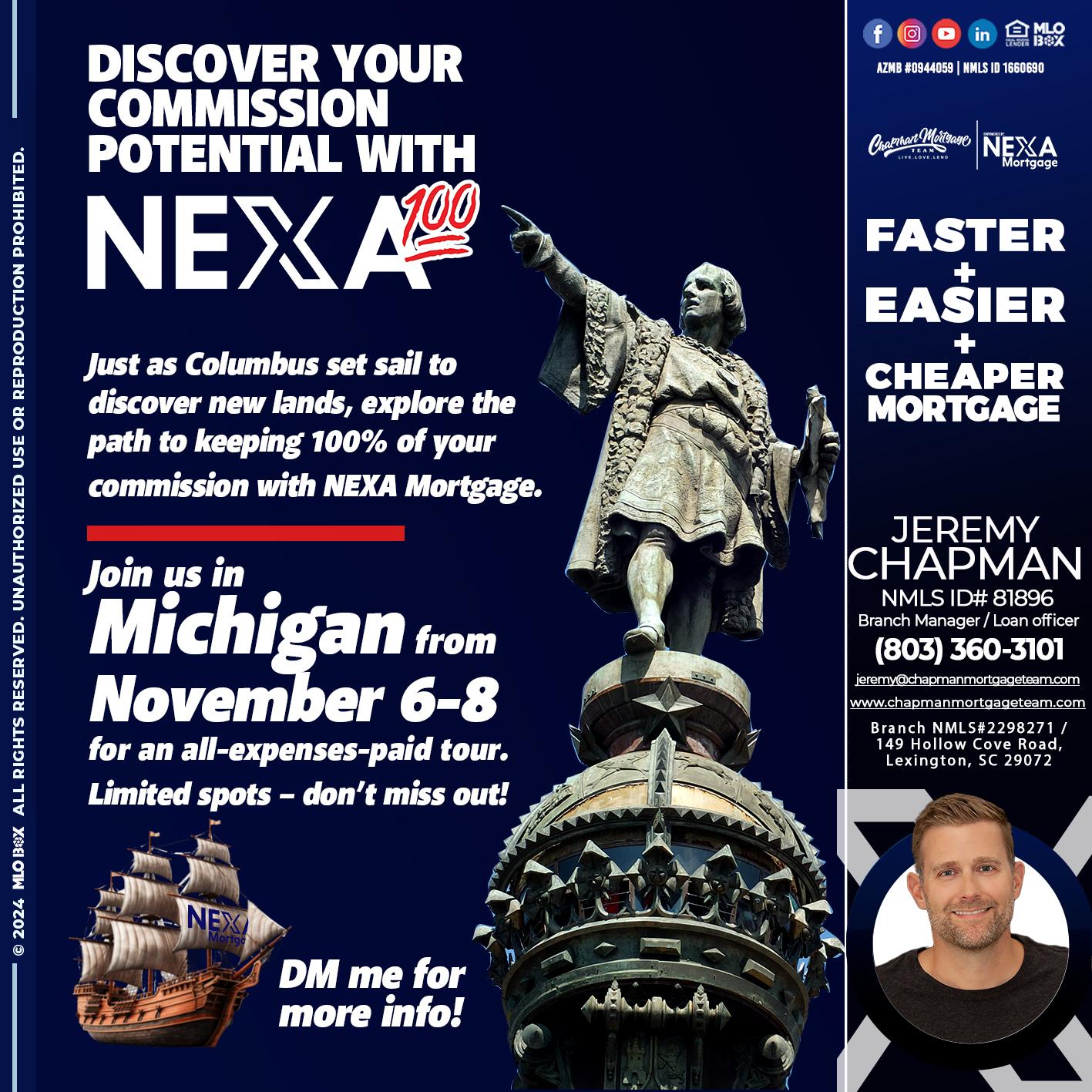 columbus day - Jeremy Chapman -Branch Loan Officer