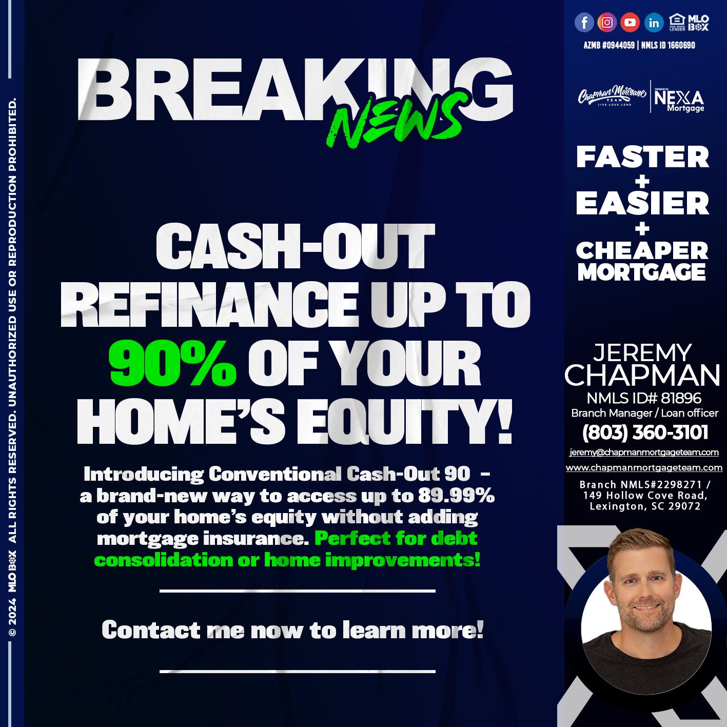 BREAKING NEWS - Jeremy Chapman -Branch Loan Officer