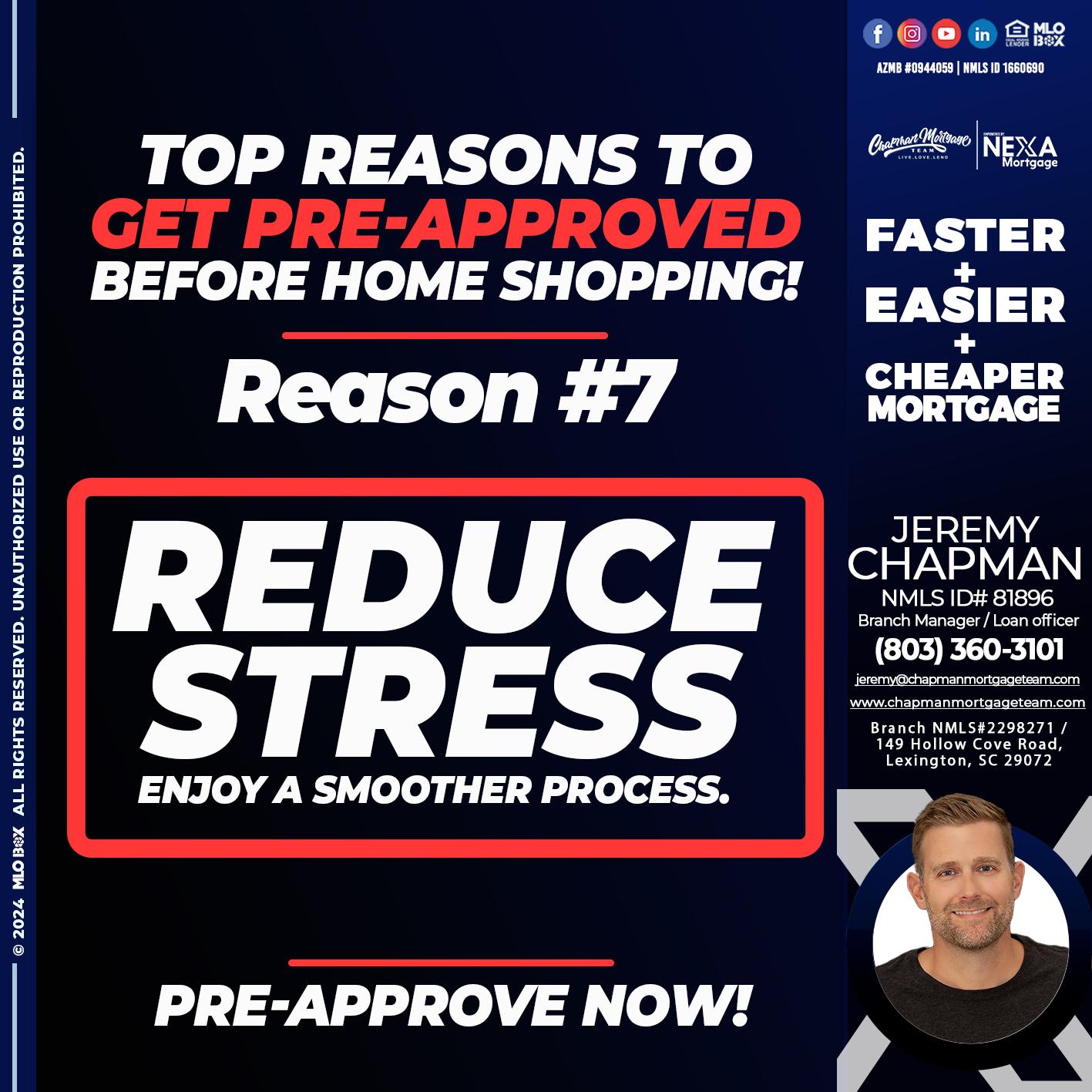 REASON 7 - Jeremy Chapman -Branch Loan Officer
