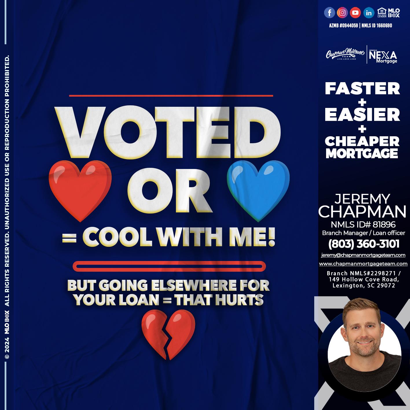 VOTED? - Jeremy Chapman -Branch Loan Officer