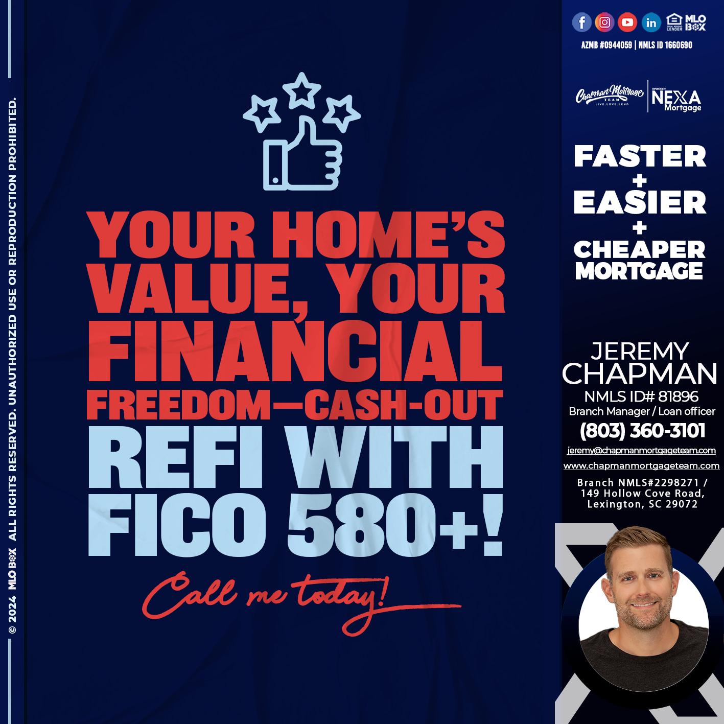 YOUR HOMES VALUE - Jeremy Chapman -Branch Loan Officer