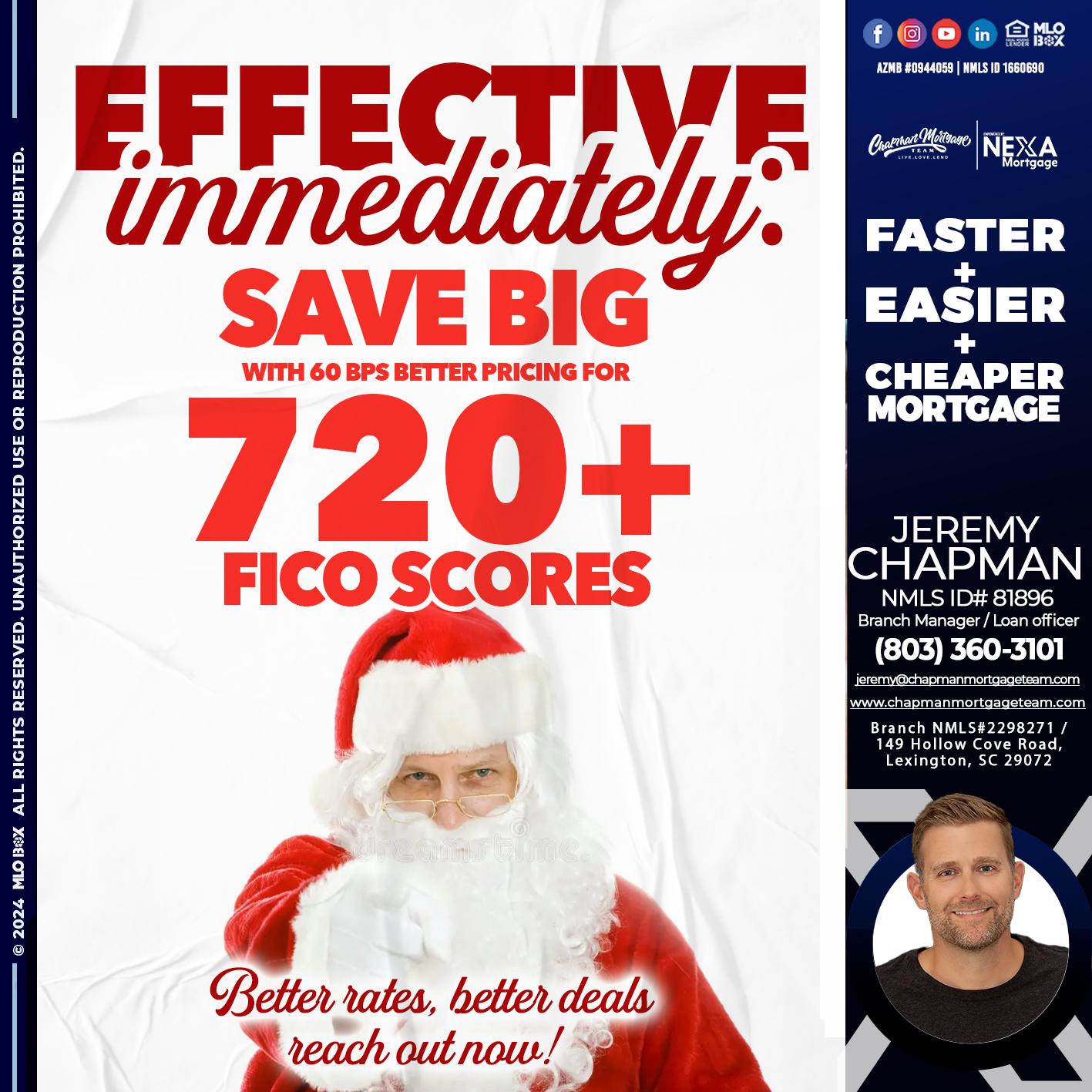 EFECTIVE IMMEDIATELY - Jeremy Chapman -Branch Loan Officer