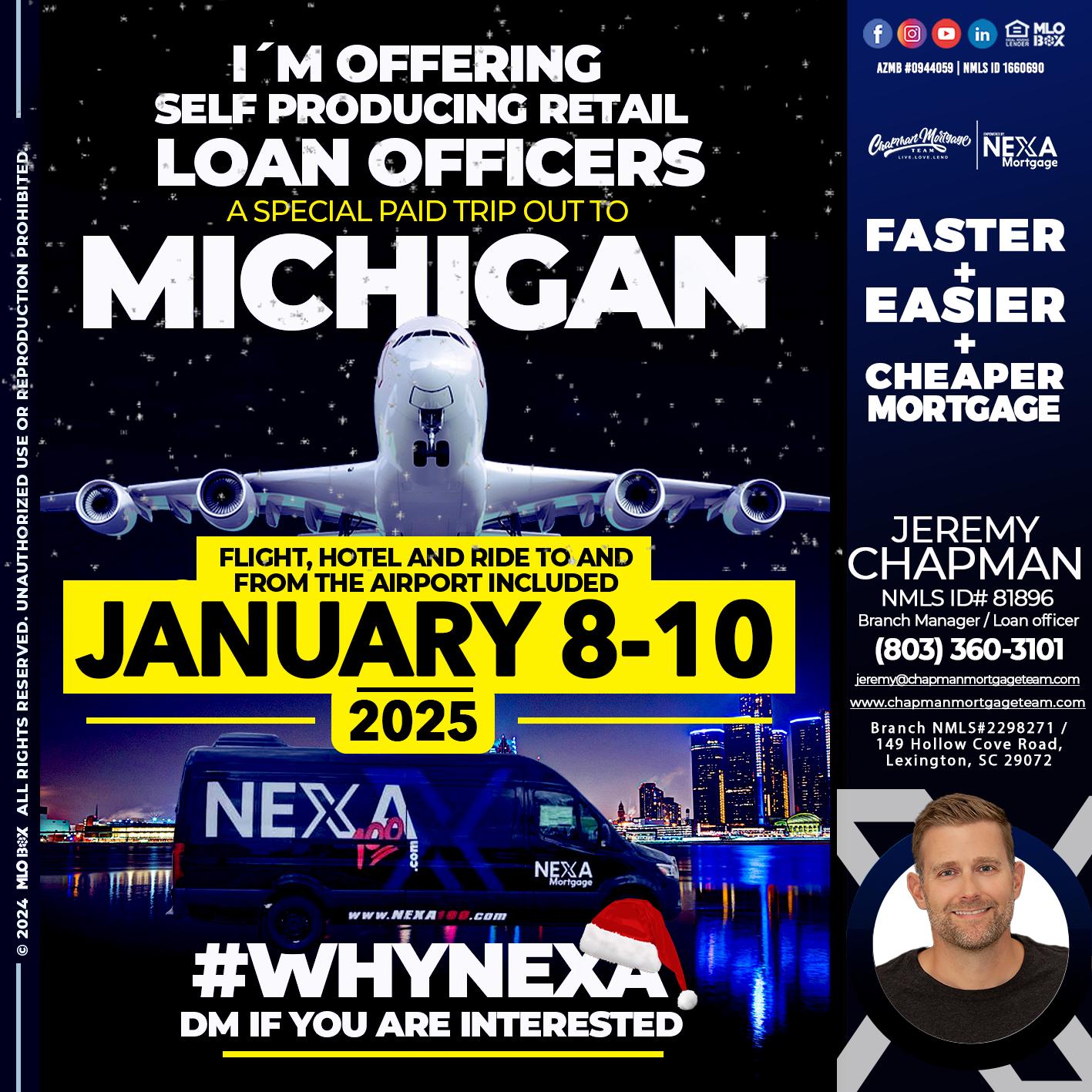 michigan trip - Jeremy Chapman -Branch Loan Officer