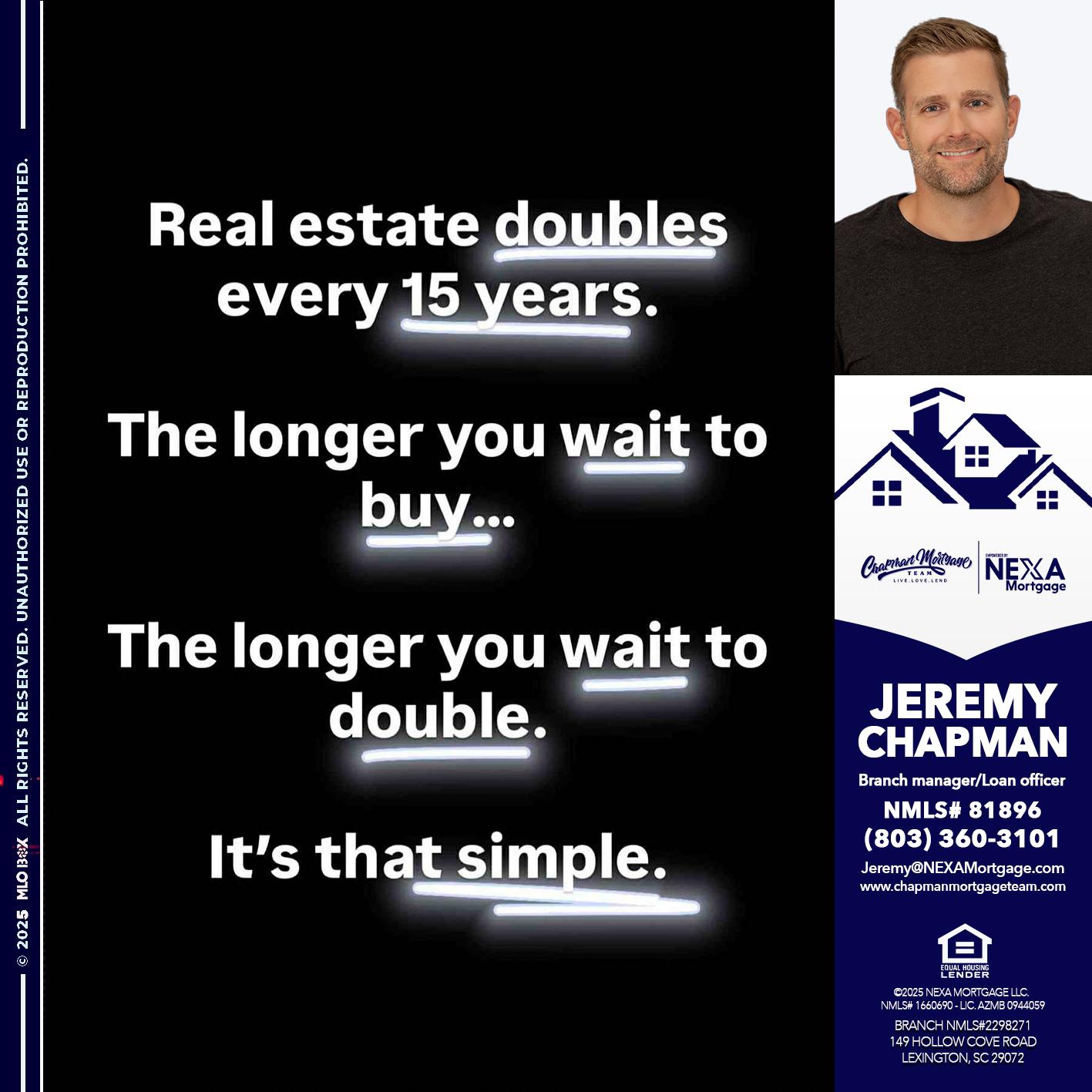 REAL ESTATE - Jeremy Chapman -Branch Loan Officer
