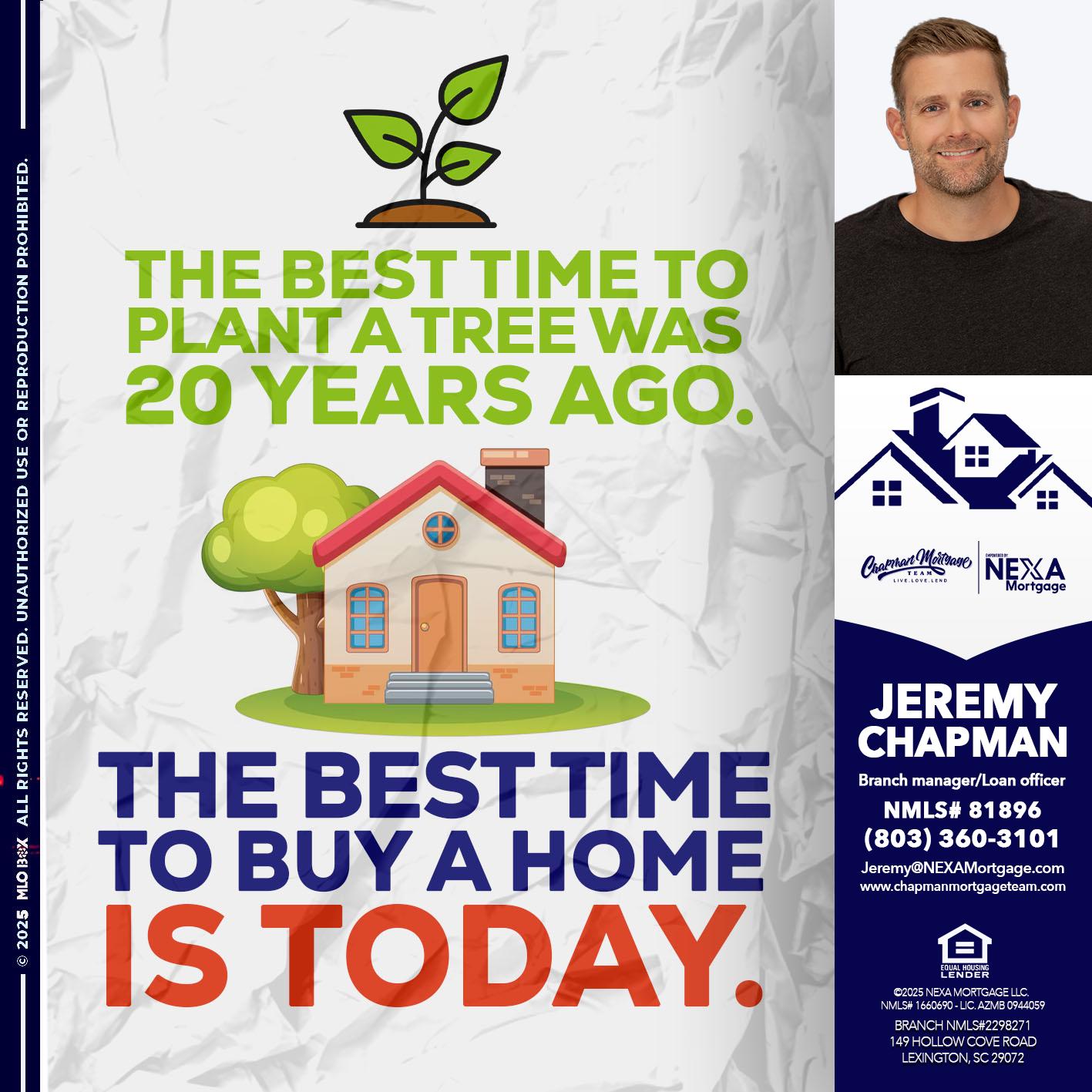 BEST TIME TO - Jeremy Chapman -Branch Loan Officer